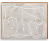 Follow the Line Painted Canvas